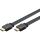 Goobay High Speed HDMI 2.1 Flachkabel mit Ethernet 8K / 60 Hz (schwarz, 1,5 Meter, 48 Gbit/s)