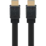 Goobay High Speed HDMI 2.1 Flachkabel mit Ethernet 8K / 60 Hz (schwarz, 3 Meter, 48 Gbit/s)