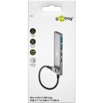Goobay Slim 4-Port USB-C auf USB-C/USB-A 5 Gbit/s (grau)