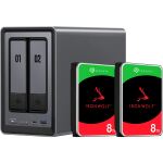 Ugreen DXP2800 + 2x 8 TB Seagate IronWolf HDD Bundle