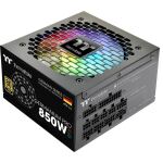 Thermaltake Germanium Pro RGB 850W (schwarz, 1x 12-Pin High Power GPU, 4x PCIe, Kabelmanagement, 850 Watt)