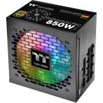 Thermaltake Germanium Pro RGB 850W (schwarz, 1x 12-Pin High Power GPU, 4x PCIe, Kabelmanagement, 850 Watt)
