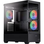 Aerocool P500D-G-BK-v1 (schwarz, Tempered Glass x 2)
