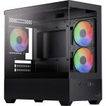 Aerocool P300D-G-BK-v1 (schwarz, Tempered Glass x 2)