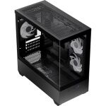 Aerocool P300D-G-BK-v1 (schwarz, Tempered Glass x 2)