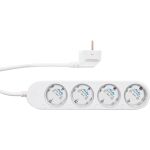Shelly Steckdosenleiste Power Strip 4 Gen4 (weiß, 1,5 Meter Kabel, mit Energiemessung)