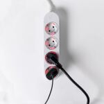 Shelly Steckdosenleiste Power Strip 4 Gen4 (weiß, 1,5 Meter Kabel, mit Energiemessung)