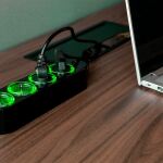 Shelly Steckdosenleiste Power Strip 4 Gen4 (schwarz, 1,5 Meter Kabel, mit Energiemessung)