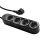 Shelly Steckdosenleiste Power Strip 4 Gen4 (schwarz, 1,5 Meter Kabel, mit Energiemessung)