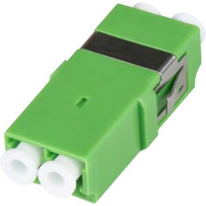 Digitus LWL Kupplung, Duplex, LC/APC > LC/APC Buchse, Single Mode OS2 (grün, ohne Flansch)