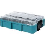 Makita MAKTRAK Organizer tief M (blau/transparent, Transparenter Deckel)
