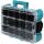 Makita MAKTRAK Organizer tief M (blau/transparent, Transparenter Deckel)
