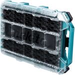 Makita MAKTRAK Organizer flach M (blau/transparent, Transparenter Deckel)