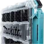 Makita MAKTRAK Organizer flach M (blau/transparent, Transparenter Deckel)