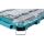 Makita MAKTRAK Organizer flach M (blau/transparent, Transparenter Deckel)