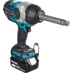 Makita Akku-Schlagschrauber DTW1005Z, 18Volt (blau/schwarz, ohne Akku und Ladegerät, mit 138mm Langschaft 3/4"-Vierkant)