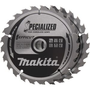 Makita Kreissägeblatt EFFICUT B-62985-2, Ø 165mm, 25Z (2 Stück, Bohrung 20mm, für Akku-Sägen)