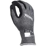 Makita Arbeitshandschuhe P-84735, Gr. XL (10), Schnittfestigkeit F/7 (schwarz/grau, 1 Paar)