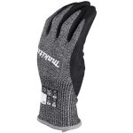 Makita Arbeitshandschuhe P-84735, Gr. XL (10), Schnittfestigkeit F/7 (schwarz/grau, 1 Paar)