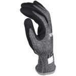 Makita Arbeitshandschuhe P-84735, Gr. XL (10), Schnittfestigkeit F/7 (schwarz/grau, 1 Paar)