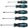 Makita Schraubendreher-Set E-10534, 5-tlg (schwarz/blau,  Ergonomisch, gummierter Handgriff)