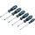Makita Schraubendreher-Set E-10528, 6-teilig (schwarz/blau, Ergonomisch, gummierter Handgriff)