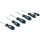 Makita Schraubendreher-Set E-10528, 6-teilig (schwarz/blau, Ergonomisch, gummierter Handgriff)