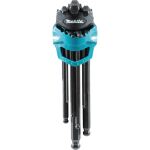 Makita Innensechskantschlüssel-Set 9-teilig, B-65894 (blau/schwarz, mit Gürtelclip)