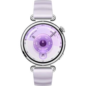 Huawei Watch GT 6 41mm (Konsu-B19FC) (silber, violettes Fluorelastomerarmband)