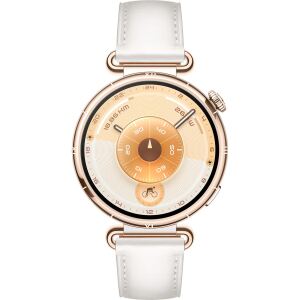 Huawei Watch GT 6 41mm (Konsu-B19L) (gold, weißes Lederverbundarmband)