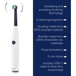 Beurer TB 15 Green Planet, Elektrische Zahnbürste (weiß)