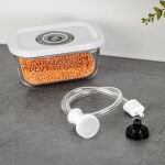 Rommelsbacher Vakuumier Glasbehälter-Set VCG 1 (transparent, 3-teilig, 350ml, 670ml, 1.100ml)