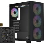 Aerocool B509A Flow-G-BK-v1, mit Netzteil Aero 650...