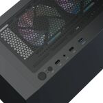 Aerocool B509A Flow-G-BK-v1, mit Netzteil Aero 650 (schwarz, Tempered Glass)