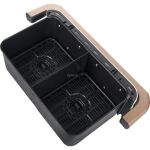 COSORI Heißluftfritteuse Dual Blaze Twinfry CAF-TF101S-WEUR (weiß, 2.800 Watt, Korb 10 Liter / 2x 5 Liter)