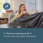 Beurer Wärmezudecke HD 65 Dark Grey (dunkelgrau, 130 x 180 cm)