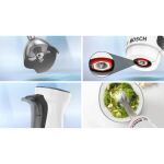 Bosch Stabmixer ErgoMaster MSM4W220 Serie 4 (weiß/edelstahl, 600 Watt, mit Zerkleinerer)
