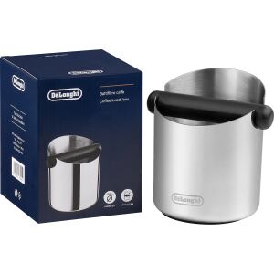 DeLonghi Abklopfbehälter für Siebträger DLSC084 Knock Box (edelstahl/schwarz)