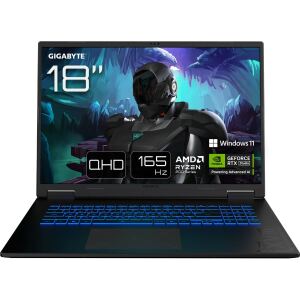 GIGABYTE GAMING A18 3VHK3DEC64SH (schwarz, AMD Ryzen 7 260, NVIDIA GeForce RTX 5060, 32 GB DDR5, 1 TB (1 TB SSD), Windows 11 Home)