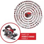 Einhell Power X-Change Akku-Handkreissäge CG2400SV TE-CS 18/150-2 Li-Solo, 18Volt (rot/schwarz, ohne Akku und Ladegerät)