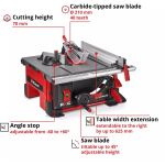 Einhell Power X-Change Akku-Tischkreissäge TE-TS 36/8 T Li-Solo, 36Volt (2x18V) (rot/schwarz, ohne Akku und Ladegerät)