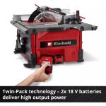 Einhell Power X-Change Akku-Tischkreissäge TE-TS 36/8 T Li-Solo, 36Volt (2x18V) (rot/schwarz, ohne Akku und Ladegerät)