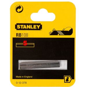 Stanley Ersatzklinge für Hobel RB 10 und RB 5 (5 Stück, gerade Ausführung)