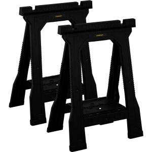 Stanley Unterstellbock Junior, Paar (schwarz, bis 362 kg pro Paar belastbar)