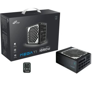 Fortron MEGA TI 1650W (schwarz, 2x 12-Pin High Power GPU, 6x PCIe, Kabelmanagement, 1650 Watt)