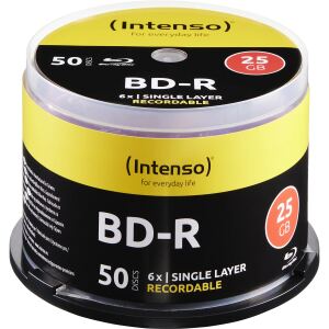 Intenso BD-R 25 GB (6fach, 50 Stück, Retail)