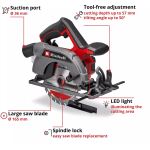 Einhell Power X-Change Akku-Handkreissäge TE-CS 18/165-2 Li - Solo, 18Volt (rot/schwarz, ohne Akku und Ladegerät)