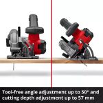 Einhell Power X-Change Akku-Handkreissäge TE-CS 18/165-2 Li - Solo, 18Volt (rot/schwarz, ohne Akku und Ladegerät)