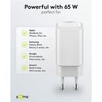 Goobay USB-C PD GaN Schnelladegerät Nano 65 W (weiß)