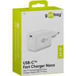 Goobay USB-C PD GaN Schnelladegerät Nano 65 W (weiß)